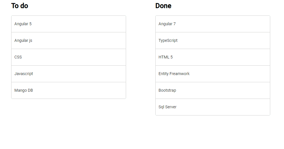 SahosoftTutorials-Transferring items between lists